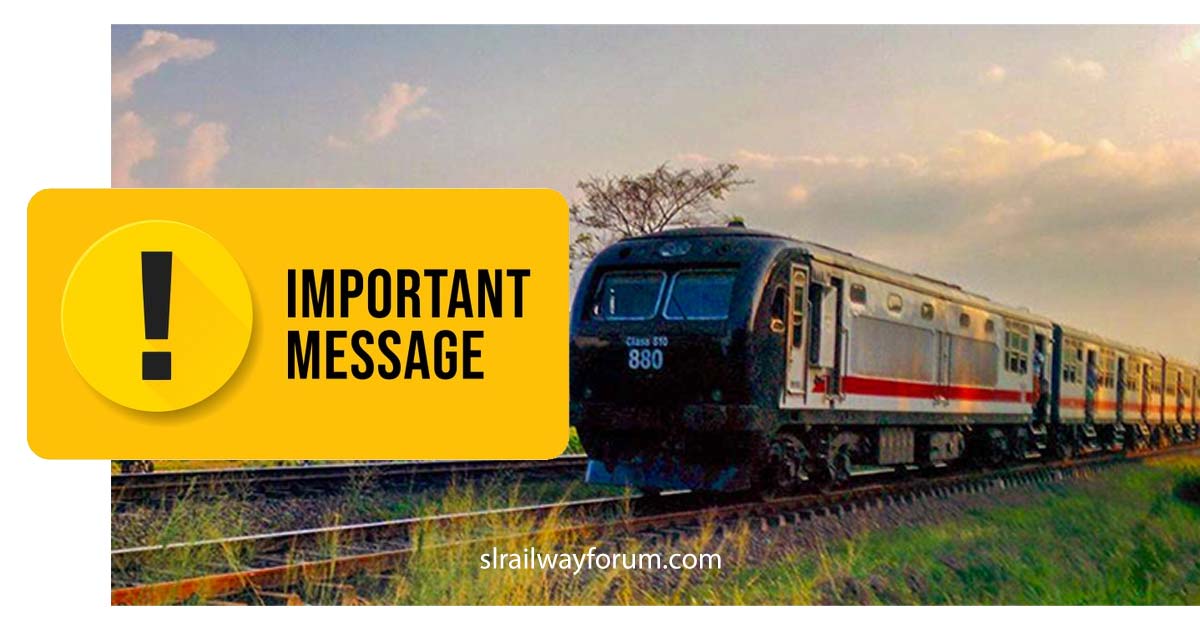 No Train Services Until May 27th